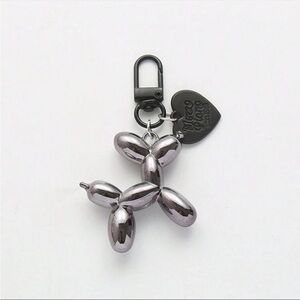 New Heart Balloon Dog Keychain Bag Charm